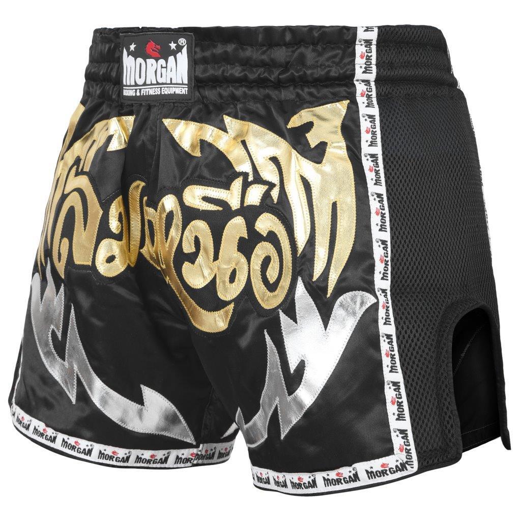 Morgan Elite Retro Muay Thai Shorts in multiple sizes available at MMABOXING