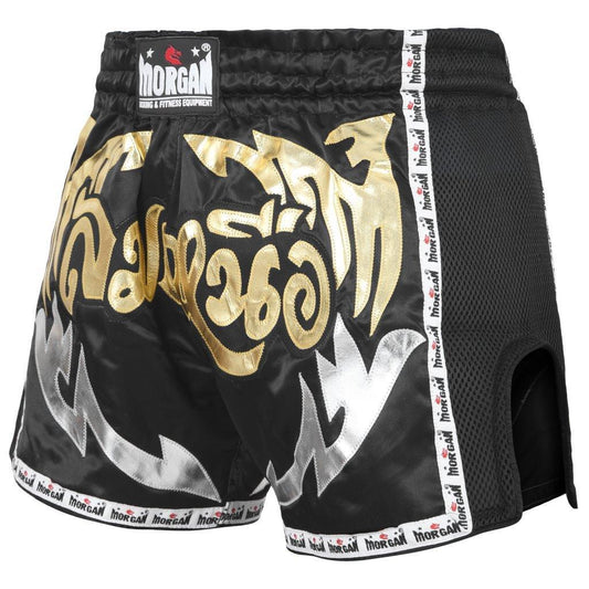 Morgan Elite Retro Muay Thai Shorts in multiple sizes available at MMABOXING