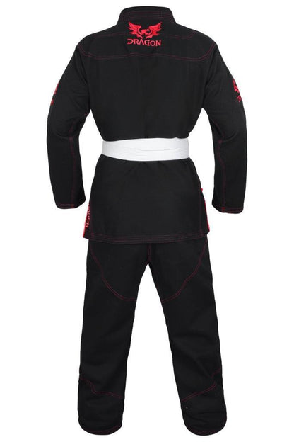 Morgan Dragon V2 450gsm BJJ Gi - Ibjjf Approved (black)