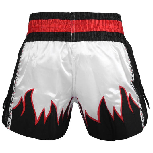 Morgan V2 Flame Muay Thai Shorts in multiple sizes available at MMABOXING