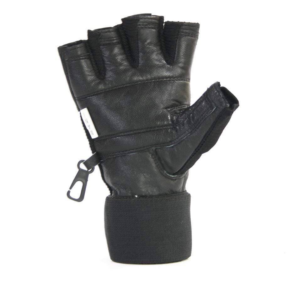 Mani Deluxe Leather Muscle Power Gloves - weightlifting gloves for gym training | MMABOXING