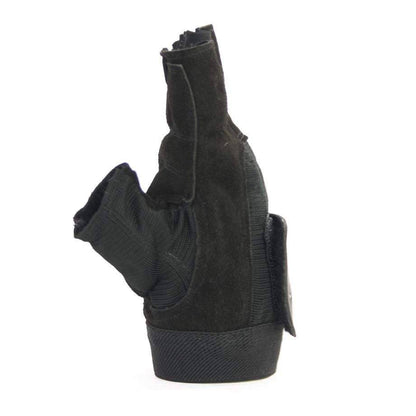 Mani Deluxe Leather Suede Trainer Gloves - weightlifting training gloves for gym | MMABOXING