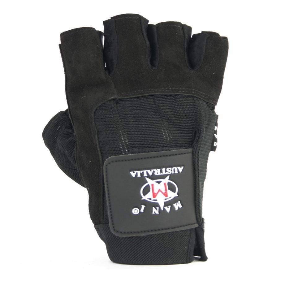 Mani Deluxe Leather Suede Trainer Gloves - weightlifting training gloves for gym | MMABOXING