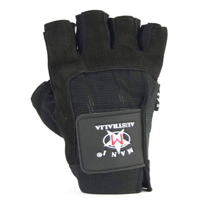 Mani Deluxe Leather Suede Trainer Gloves - weightlifting training gloves for gym | MMABOXING
