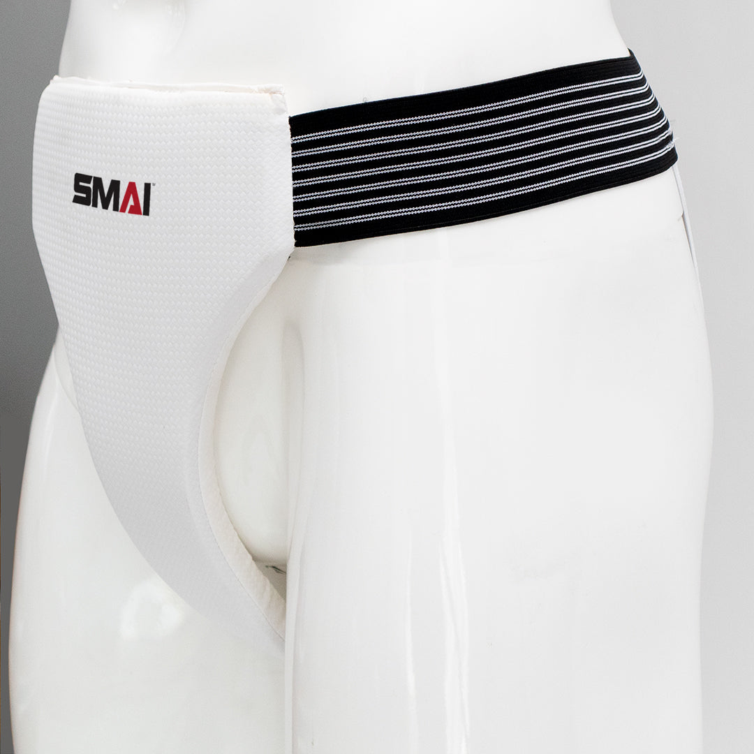 SMAI WKF Approved Female Elastic Groin Guard - detail view 2