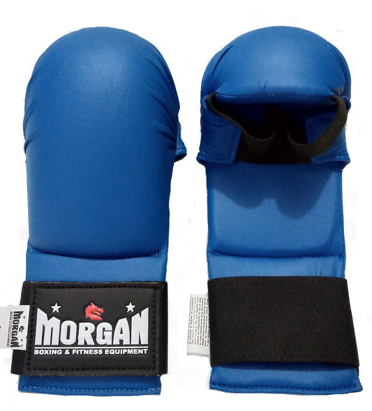 Morgan WKF Style Karate Gloves in Blue - view 3