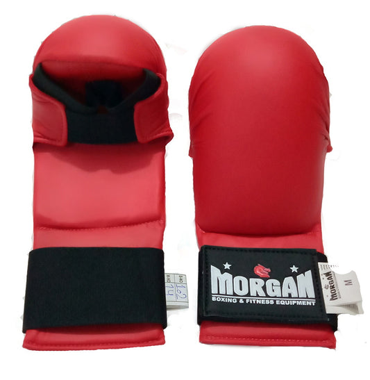 Morgan WKF Style Karate Gloves in Red - view 4