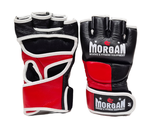 Morgan V2 Platinum Leather MMA Gloves - detail view 3