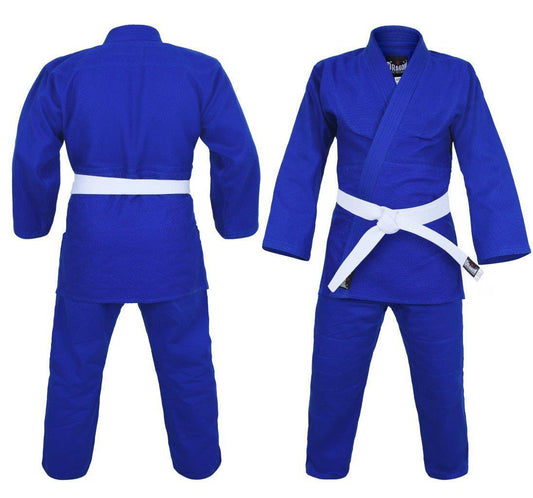 Morgan Dragon Blue 1.5 (550gsm) Judo Weave Uniform - martial arts uniforms product photo