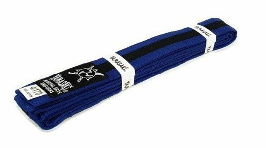 Morgan Yamasaki Coloured Martial Arts Belts (with Black Stripe) in Blue And Black - product photo