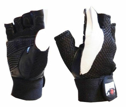 Morgan Leather and Mesh Weight Gloves - detail view 4