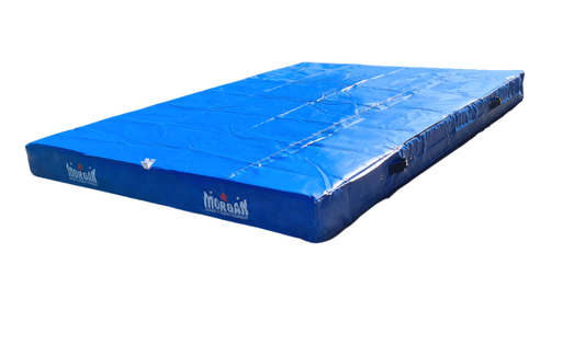 Morgan 3.0m x 2.0m x 20cm Crash Mat &ndash; Australian-made landing mat with closed-cell foam and 850D ripstop vinyl for martial arts training