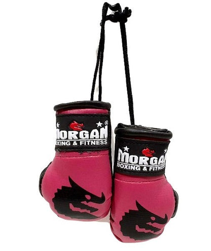 Morgan Rear View Mirror Gloves pair in Black, Blue, Pink, Red and White boxing accessory
