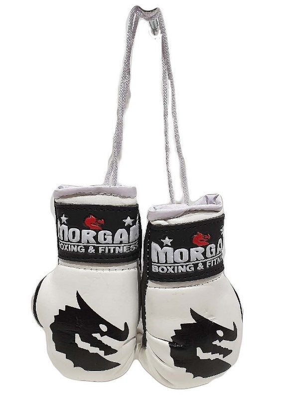 Morgan Rear View Mirror Gloves pair in Black, Blue, Pink, Red and White boxing accessory