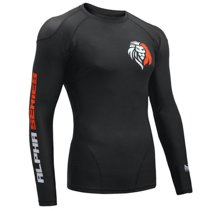 Morgan Alpha Series Rash Guard in modern compression design for MMA BJJ and grappling training