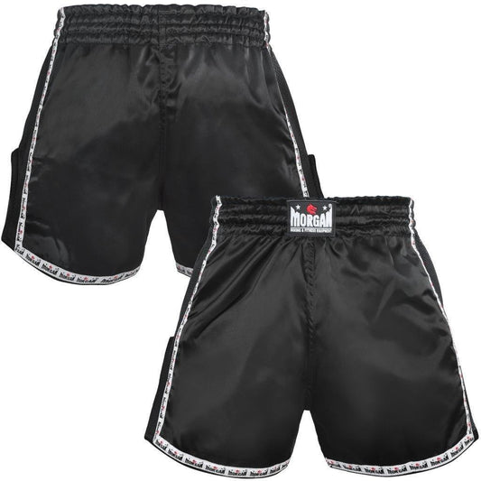 Morgan Retro Muay Thai Shorts in classic fight-wear design, available at MMABOXING