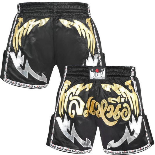 Morgan Elite Retro Muay Thai Shorts in multiple sizes available at MMABOXING