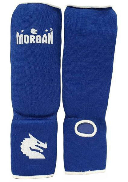 Morgan Elastic Shin and Instep Protectors in Black, Blue, Red and White across multiple sizes