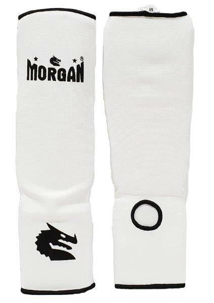 Morgan Elastic Shin and Instep Protectors in Black, Blue, Red and White across multiple sizes