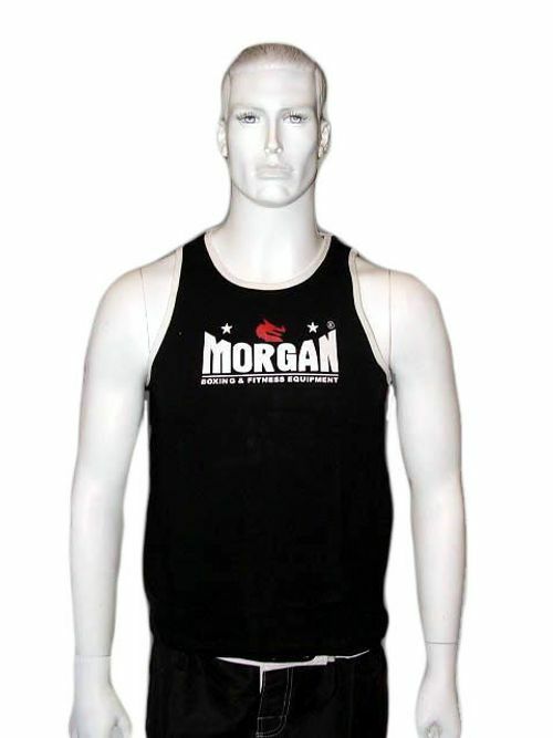 Morgan Singlet Black &ndash; Lightweight Athletic Training Singlet for Boxing and Martial Arts