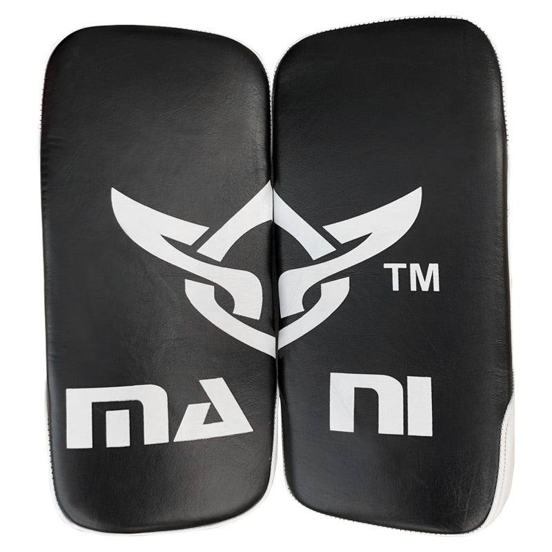 Mani Pre Curved Leather Boxing Pads - focus mitts for boxing and martial arts | MMABOXING