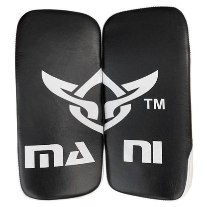 Mani Pre Curved Leather Boxing Pads - focus mitts for boxing and martial arts | MMABOXING