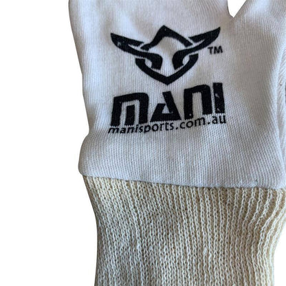 Mani White Cotton Inner Boxing Gloves - glove liners for boxing and gym training | MMABOXING