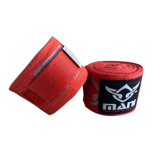 Mani 4 Metre Cotton Boxing Hand Wraps in Red - hand wraps product photo