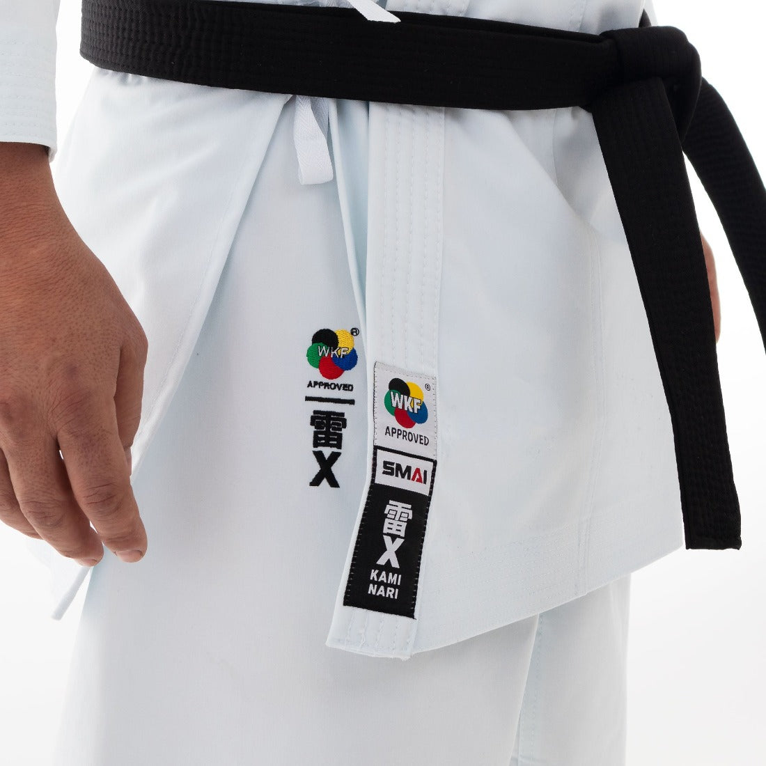 SMAI WKF 14oz Premium Kata Gi - Kaminari X Karate Uniform - detail view 10