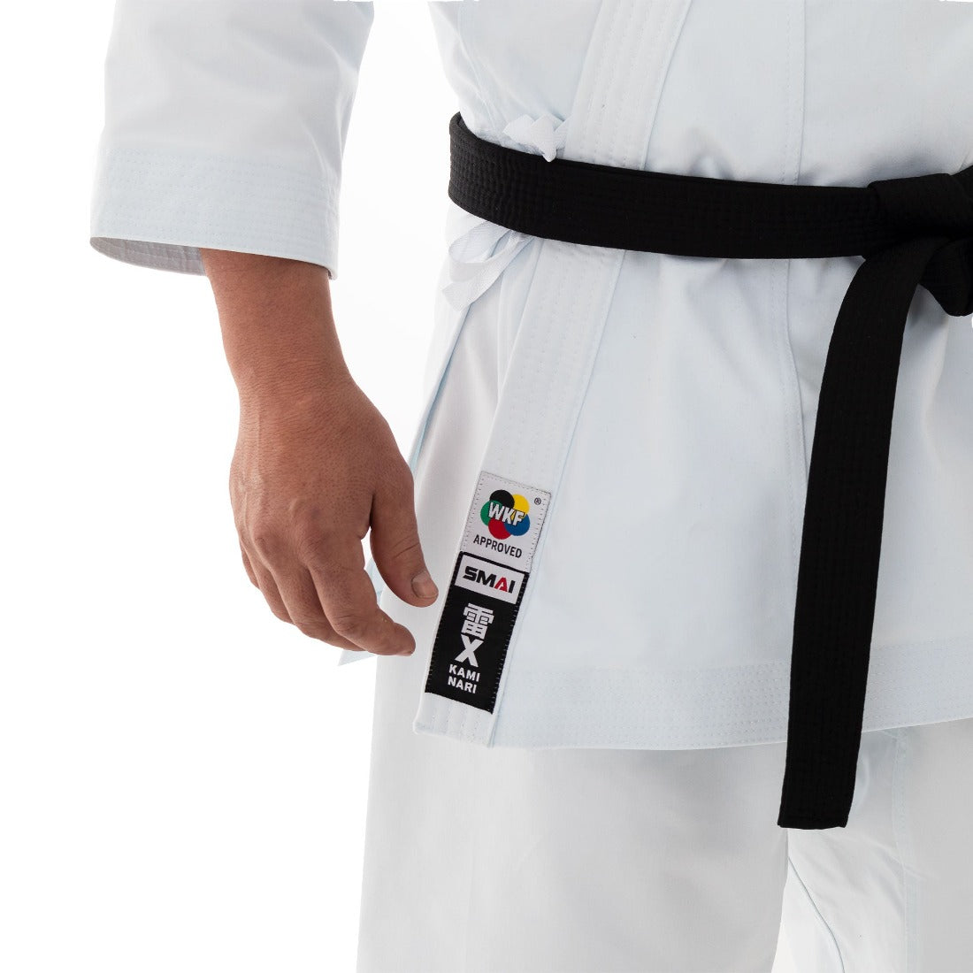 SMAI WKF 14oz Premium Kata Gi Pack - Kaminari X Karate Uniform - detail view 5