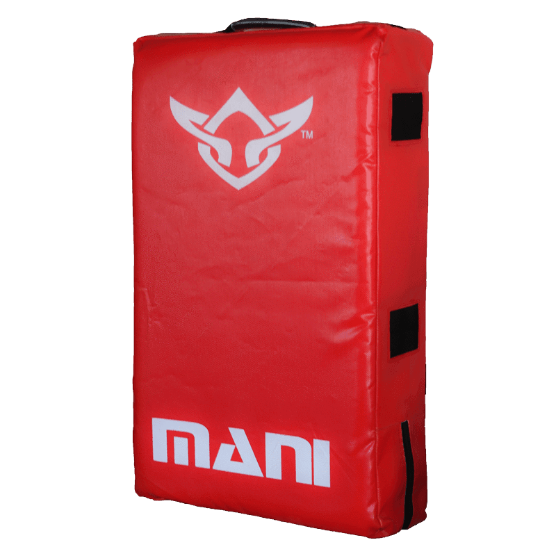 Mani Straight Kick and Bump Shield Large in Red - kick pads strike shields product photo