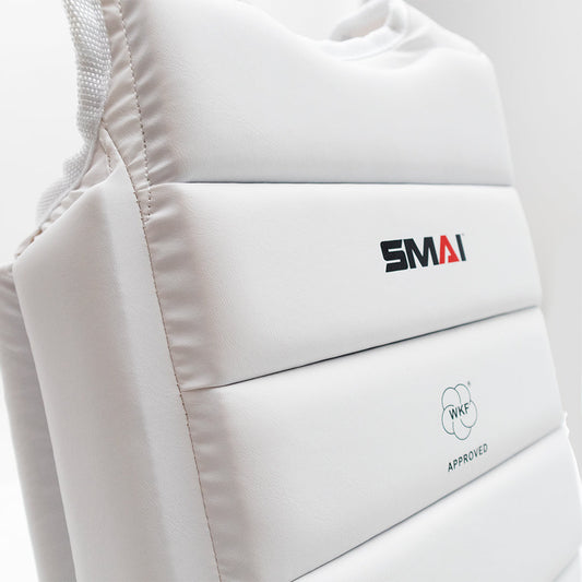 SMAI WKF Approved Kids Karate Chest Guard - detail view 3