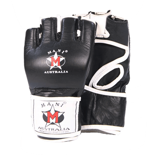 Mani MMA Leather Grappling Gloves - full leather grappling gloves for MMA training | MMABOXING