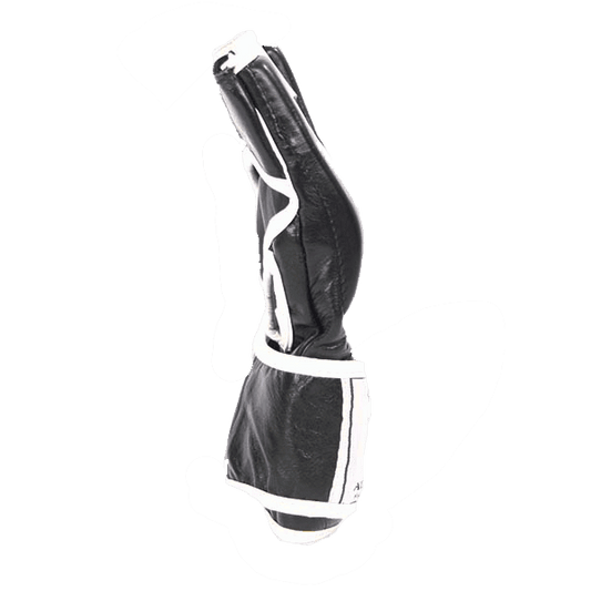 MMA Leather Combat Grappling Gloves in Black Mani Sports®