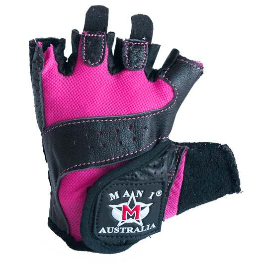 Mani Pink Weight Training Gloves - weightlifting gloves for gym training | MMABOXING