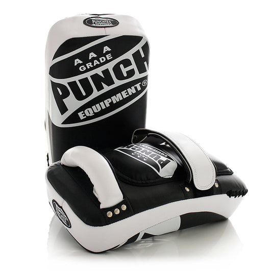 Punch Thai Pads - AAA - Curved - Soft in Black and White - product photo
