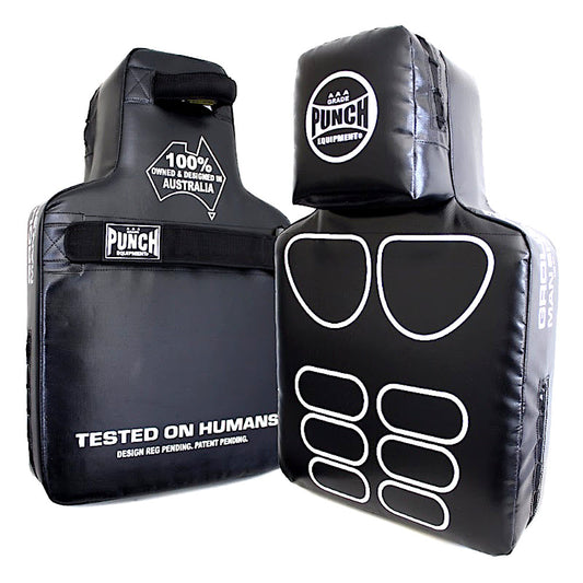 Punch MMA Shield – Black - kick shields product photo