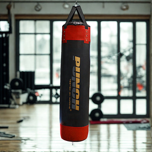 Punch Boxing Bag - Urban - Straps - 5ft Blk/red - product photo