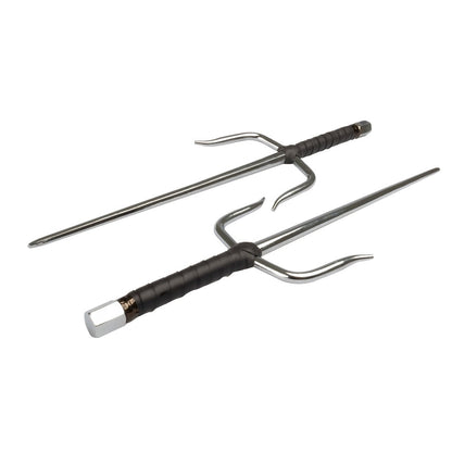 SMAI Chrome Octagon Sai - Martial Arts Weapon - detail view 2