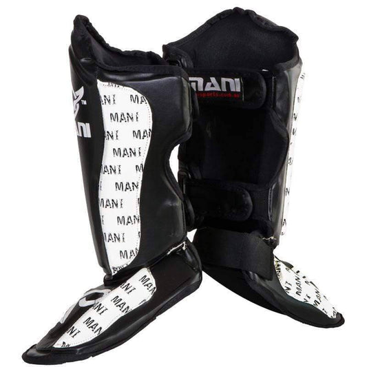 Mani Leather Evo Shin and Instep Protector - leather shin guards for Muay Thai and kickboxing | MMABOXING