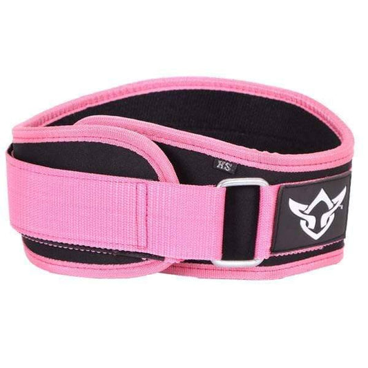 Mani Synthetic Pink Weight Training Belt - weightlifting belt for strength training | MMABOXING