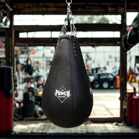 Punch Boxing Bag - Black Diamond - Tear Drop - 4ft - Empty - empty bags product photo