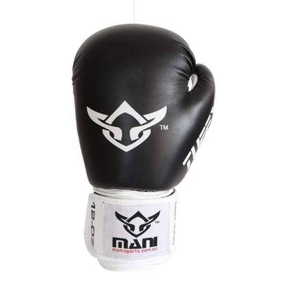 Mani Tuffx Boxing Gloves Silver/Blue 16oz