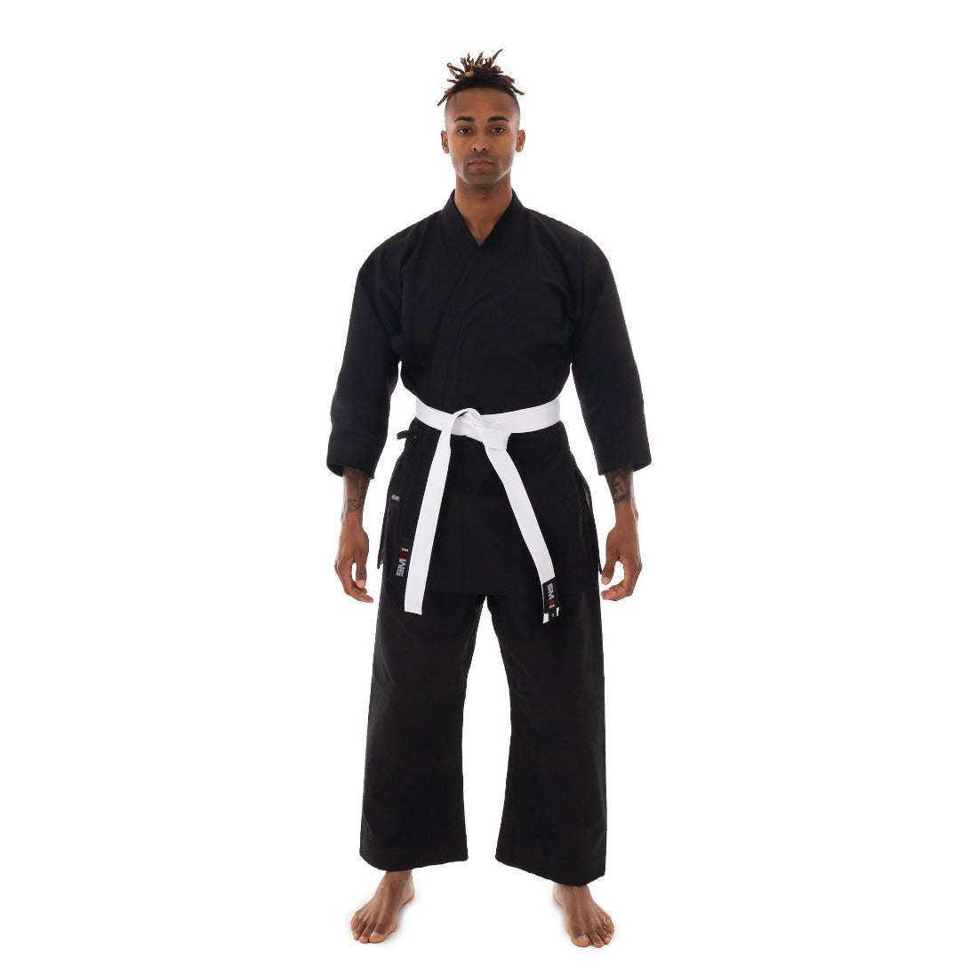 SMAI 12oz Canvas Karate Gi - Black Karate Uniform - martial arts uniforms product photo
