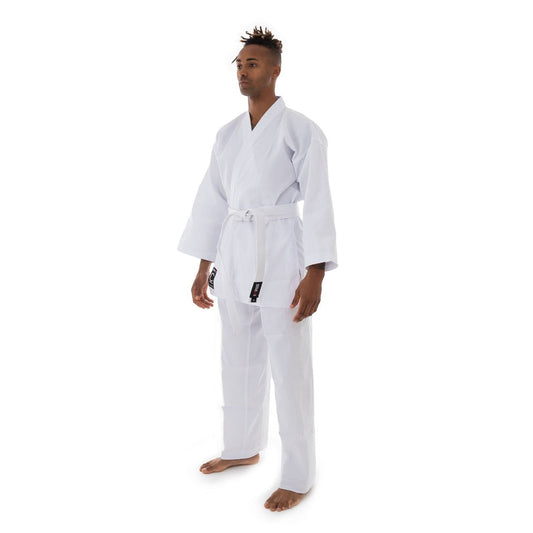 SMAI Classic 8oz White Student Karate Gi - Karate Uniform - detail view 2