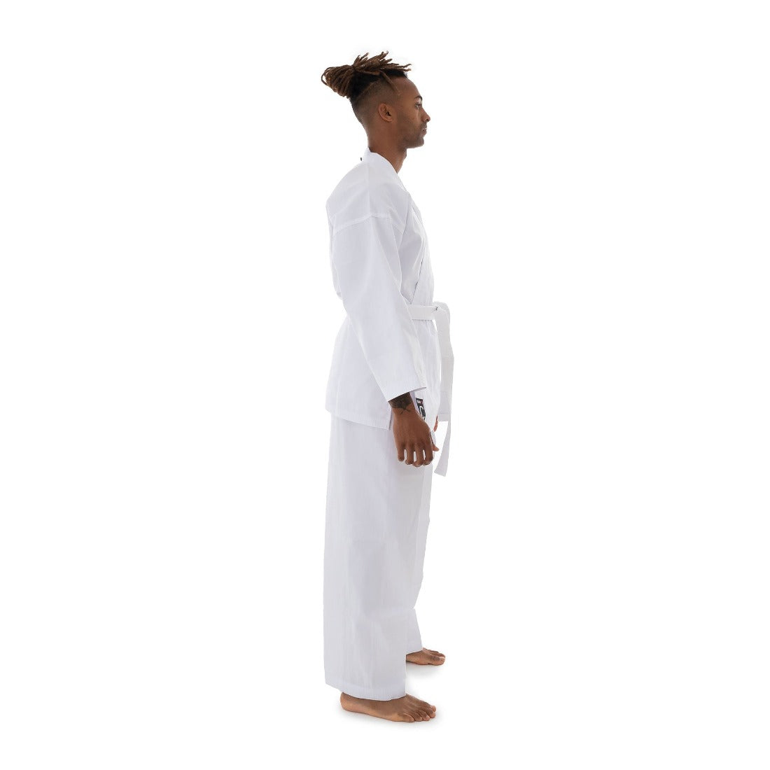 SMAI Classic 8oz White Student Karate Gi - Karate Uniform - detail view 6