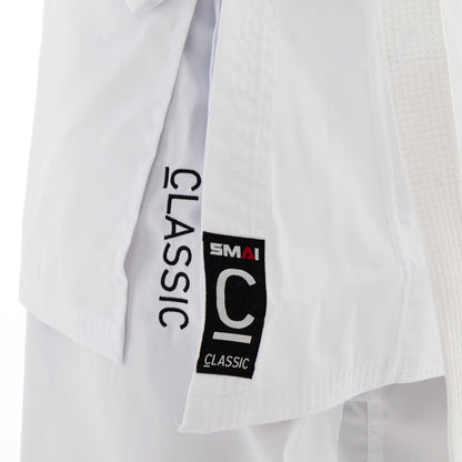 SMAI Classic 8oz White Student Karate Gi - Karate Uniform - detail view 11