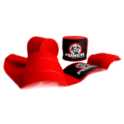 Punch Hand Wraps - Urban 4.5m Stretch in Red - view 6