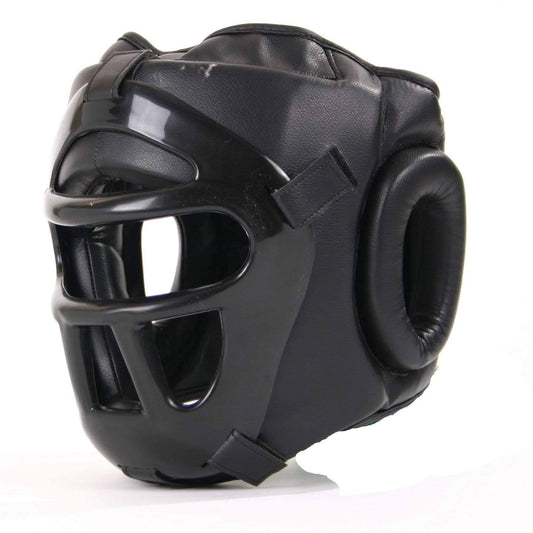 Mani Grilled Head Guard With Detachable Face Shield - full-face headgear for combat sports | MMABOXING
