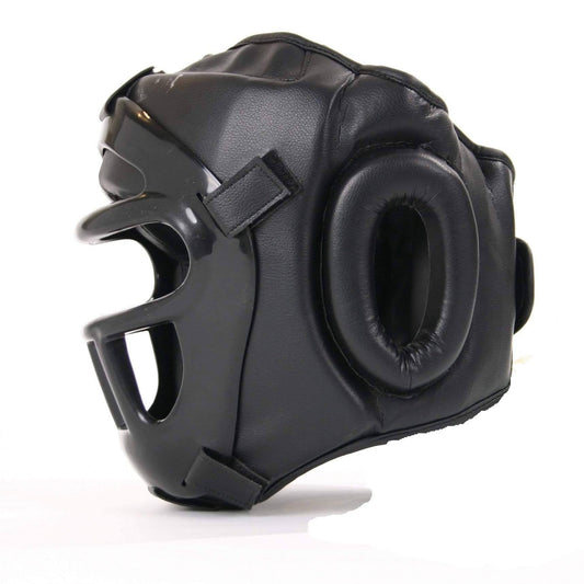 Mani Grilled Head Guard With Detachable Face Shield - full-face headgear for combat sports | MMABOXING